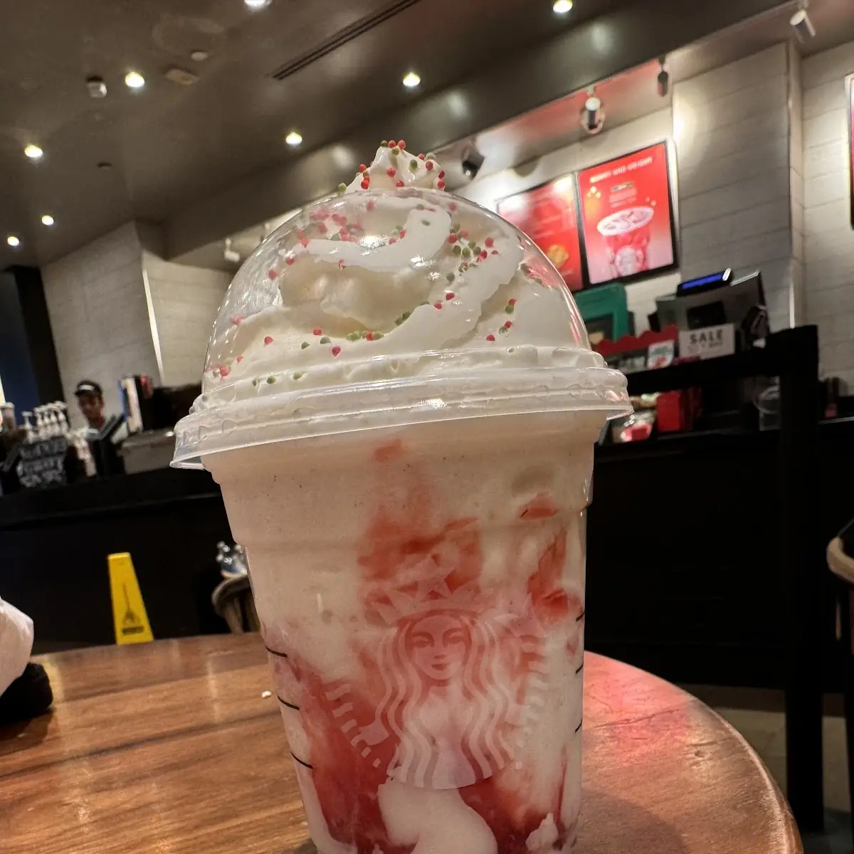 Strawberry Crème Frappuccino Blended Beverage