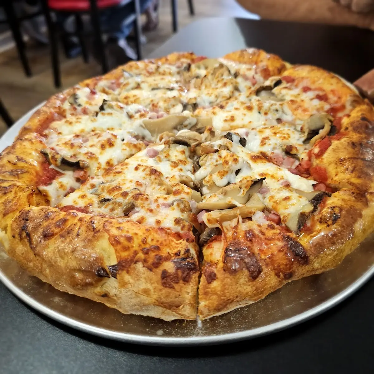 Ham and Mushroom Pizza
