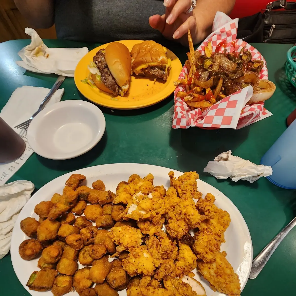 Chicken Bites and Okra
