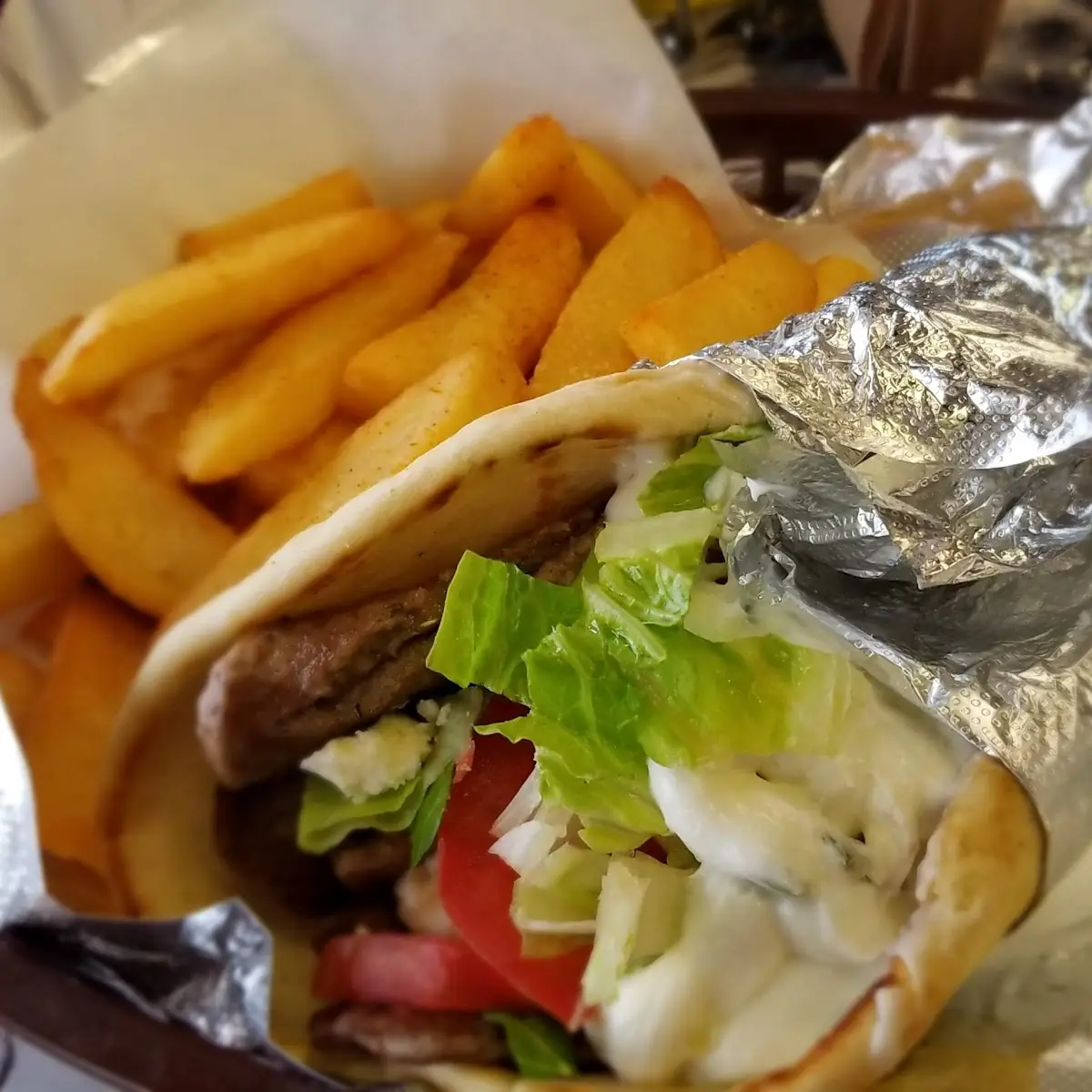 Lamb Gyro w Fries