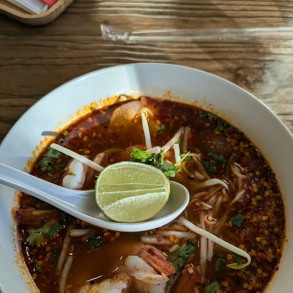 Spicy Tom Yum Noodle Soup