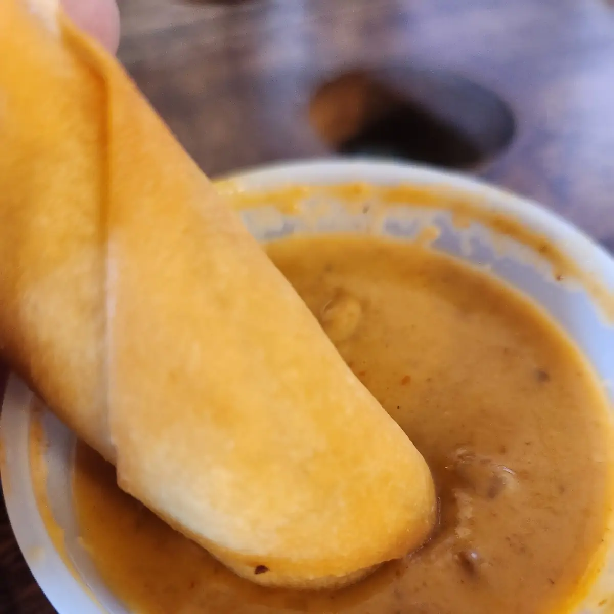 Spring Roll & Peanut Sauce