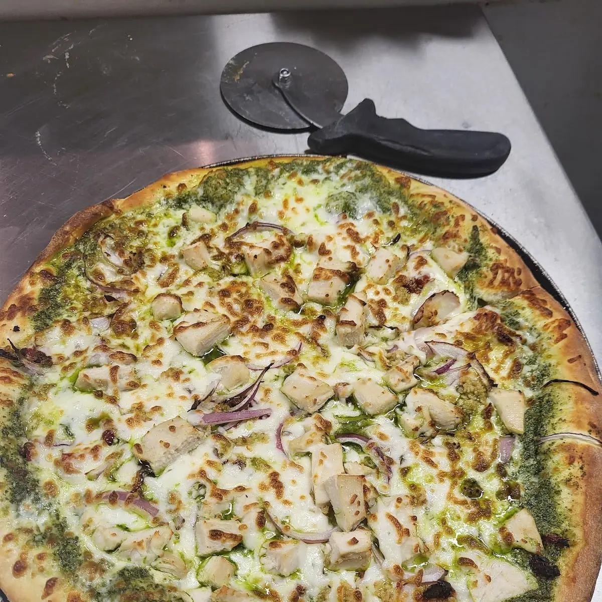 Chicken Pesto Pizza