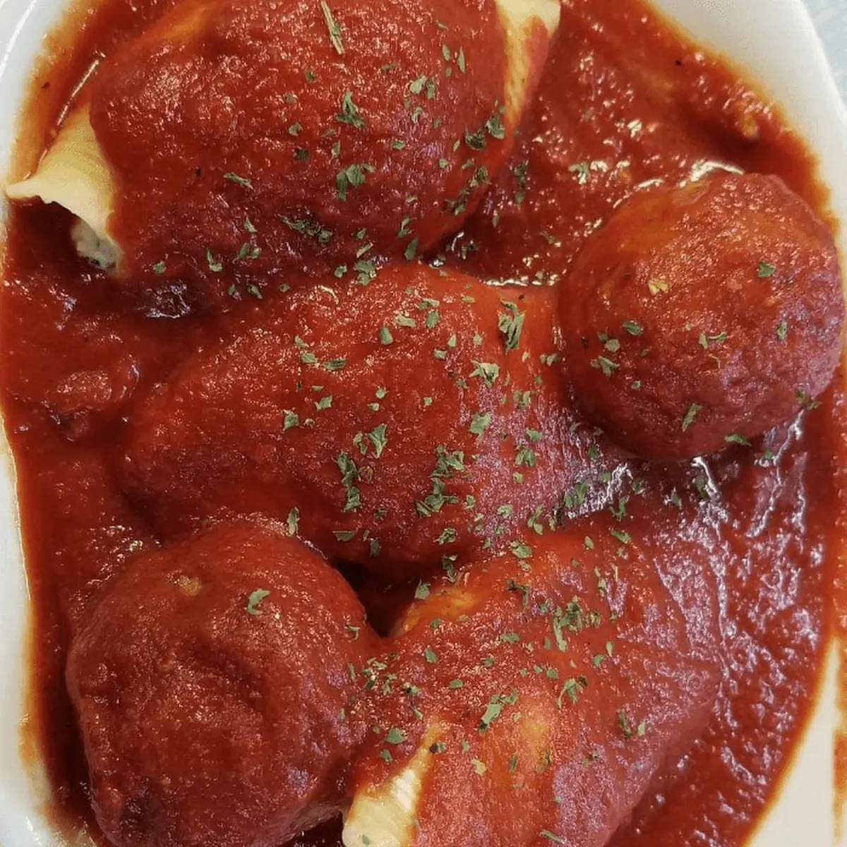 Stuffed Shells and Hand-Made Meatballs