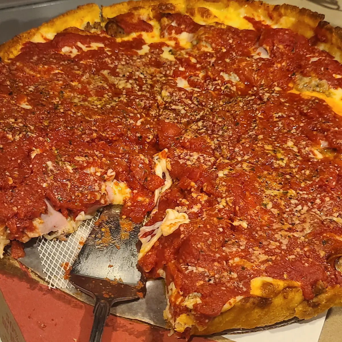 Deep Dish Meat Lovers Pizza