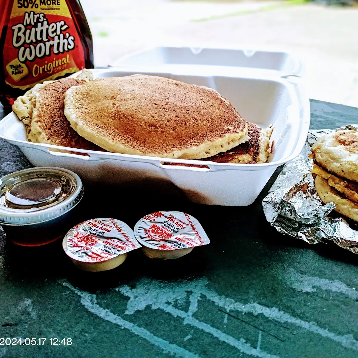 Full Stack Pancakes Breakfast Sandwich with Ham