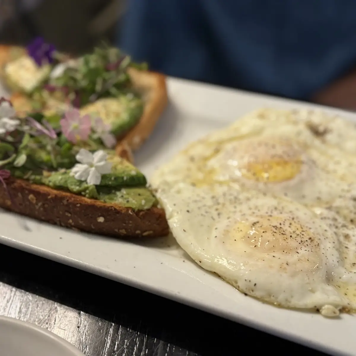 Avocado Toast and Eggs over Medium