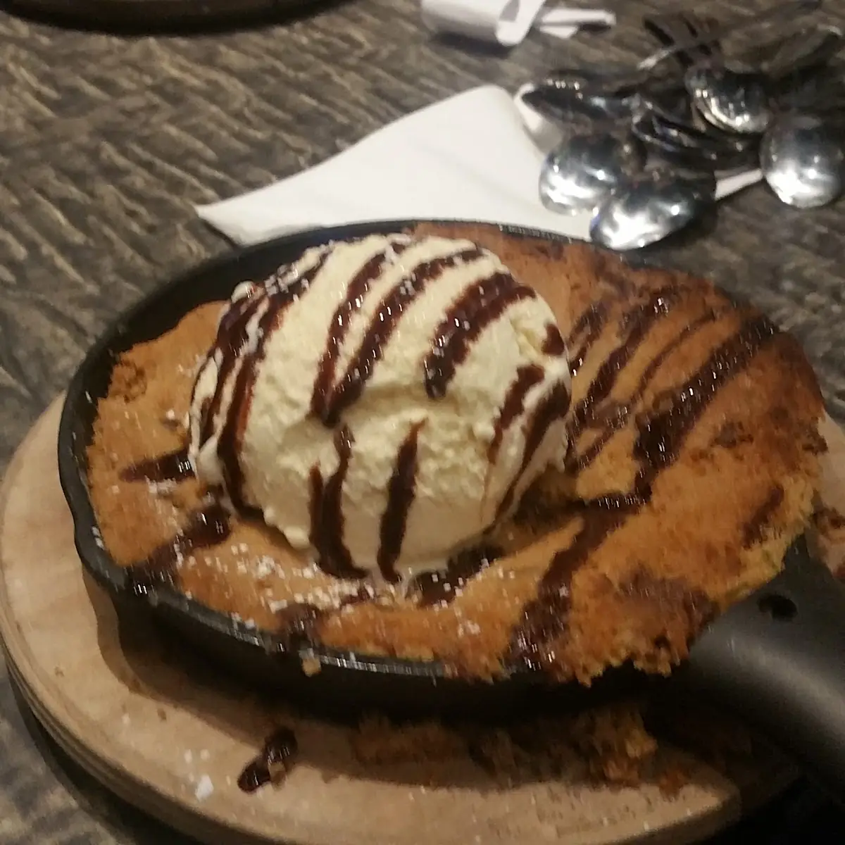 Cast Iron Chocolate Chip Cookie