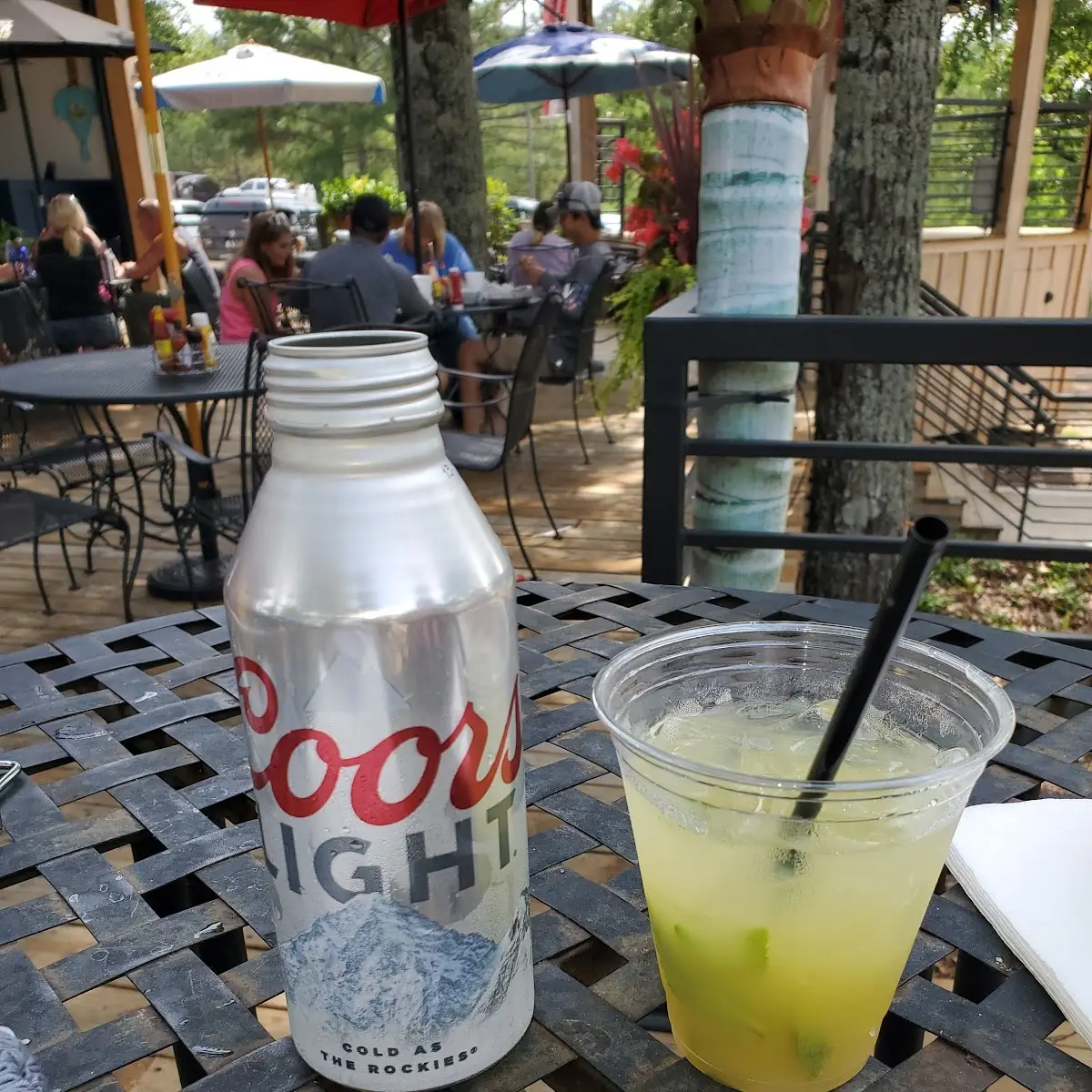 Cold Coors Light and a Mojito