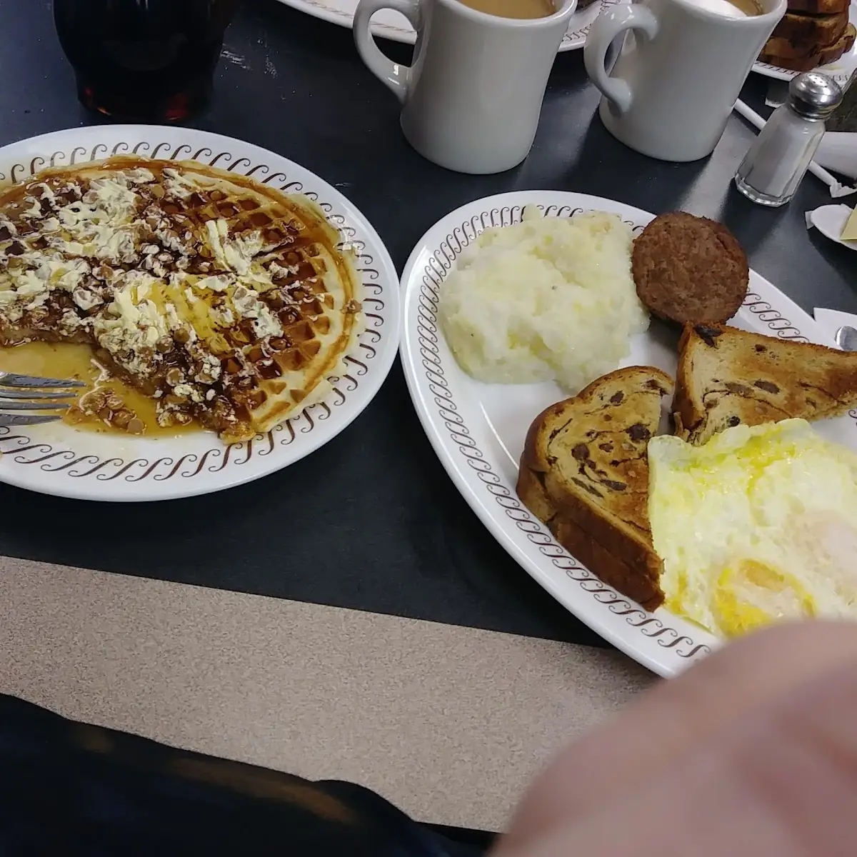 All Star Breakfast with Peanut Butter Waffle