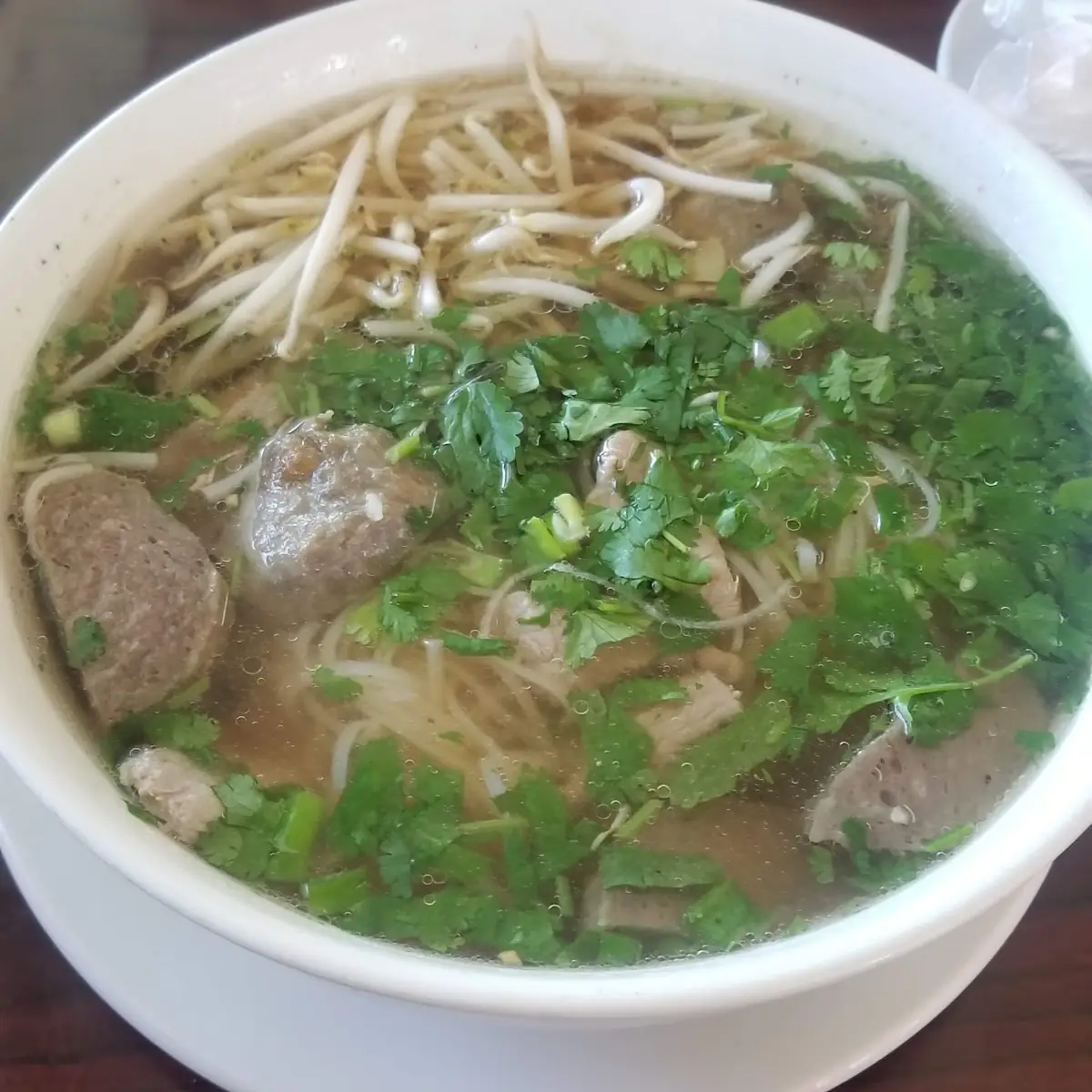 Rice Noodle Soup w Beef & Meatball