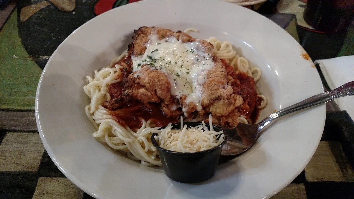 Chicken Parmesan with Spaghetti