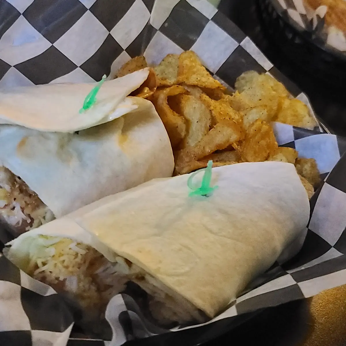 BBQ Chicken Slaw Wrap with Kettle Chips