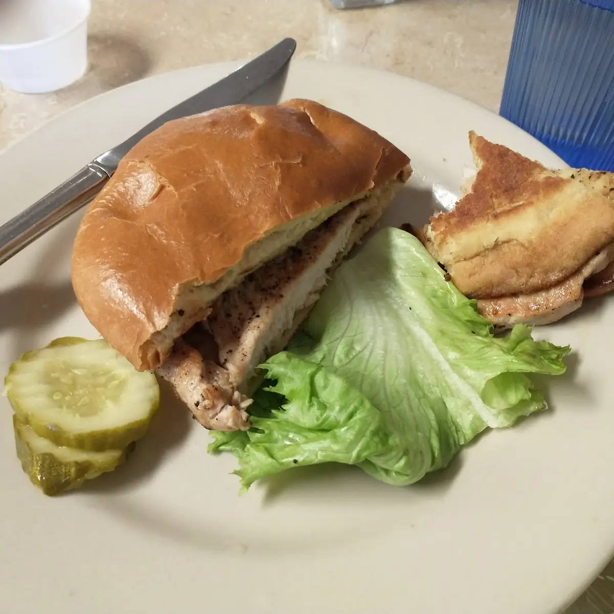 Grilled Pork Tenderloin Sandwich