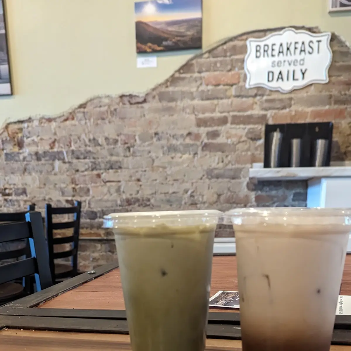 Iced Matcha and Iced Chai