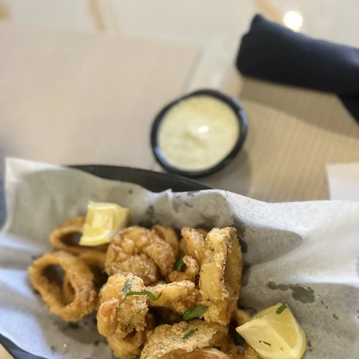 Fried Calamari & Baby Shrimp