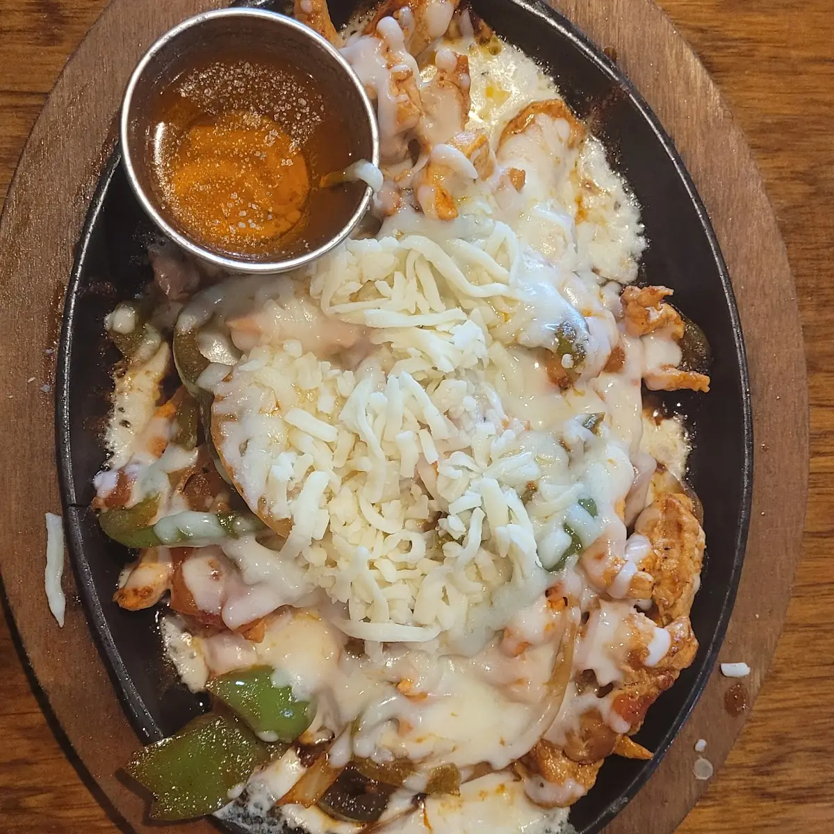Flaming Cheese Chicken Salad