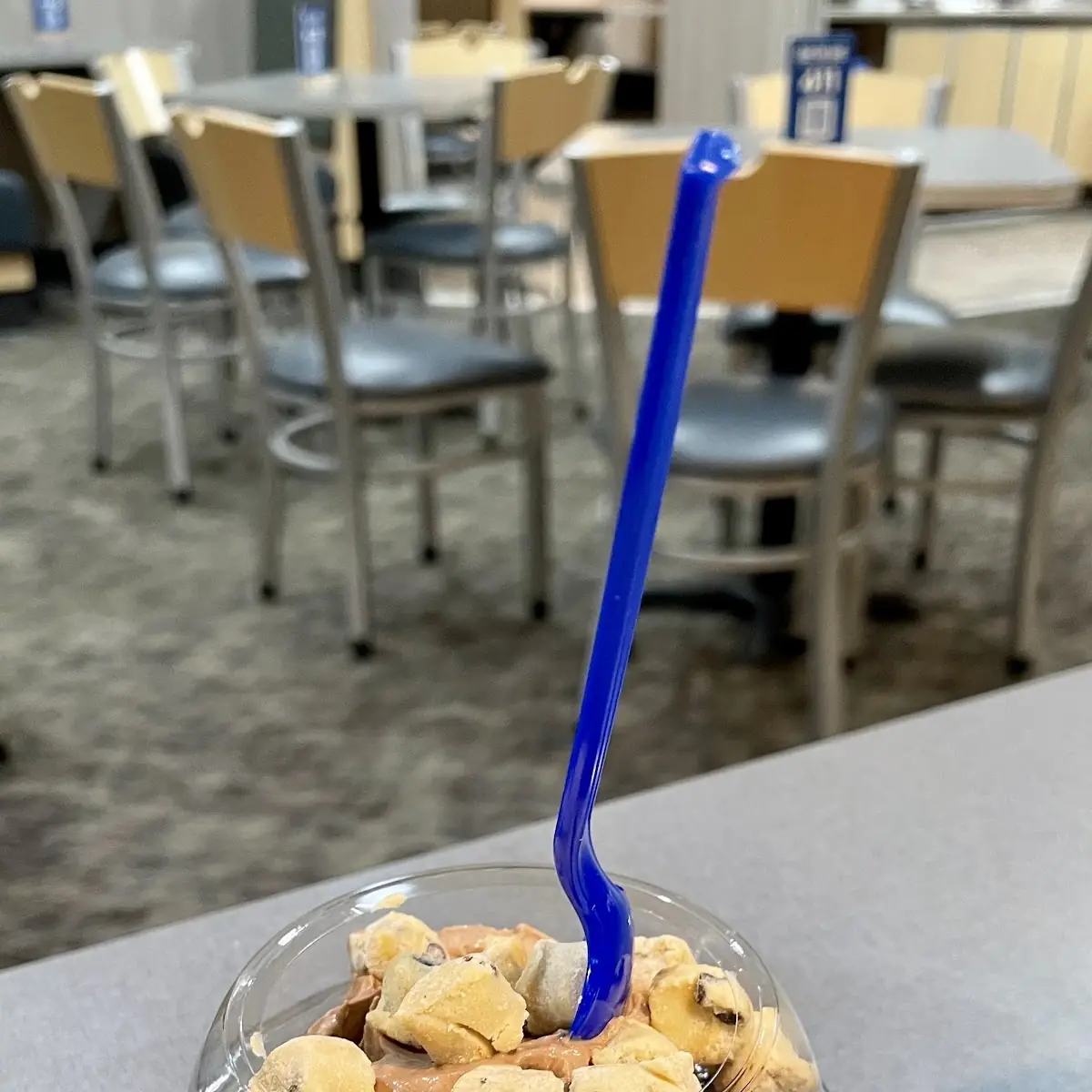 Chocolate Custard with Cookie Dough