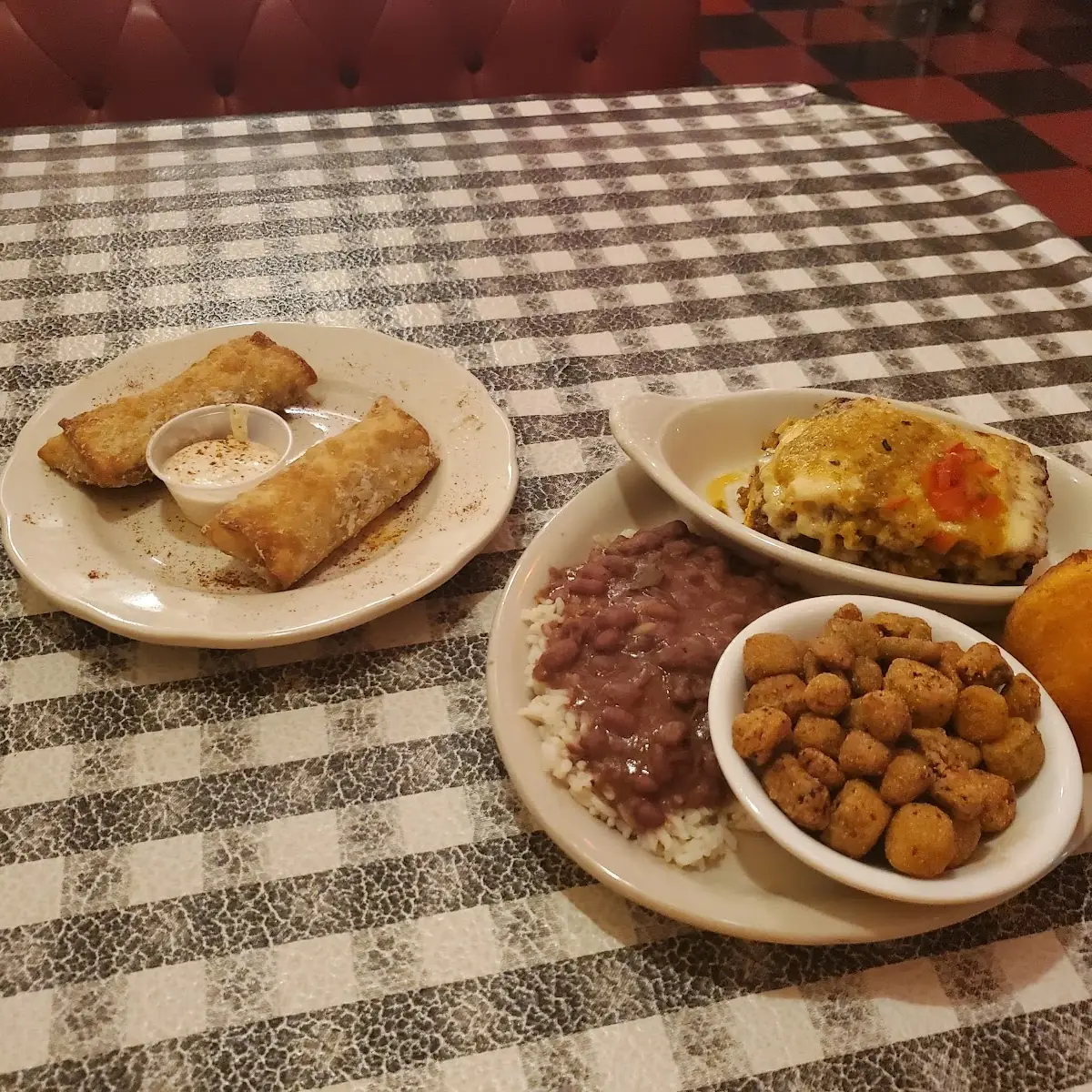 Red Beans and Rice Egg Rolls