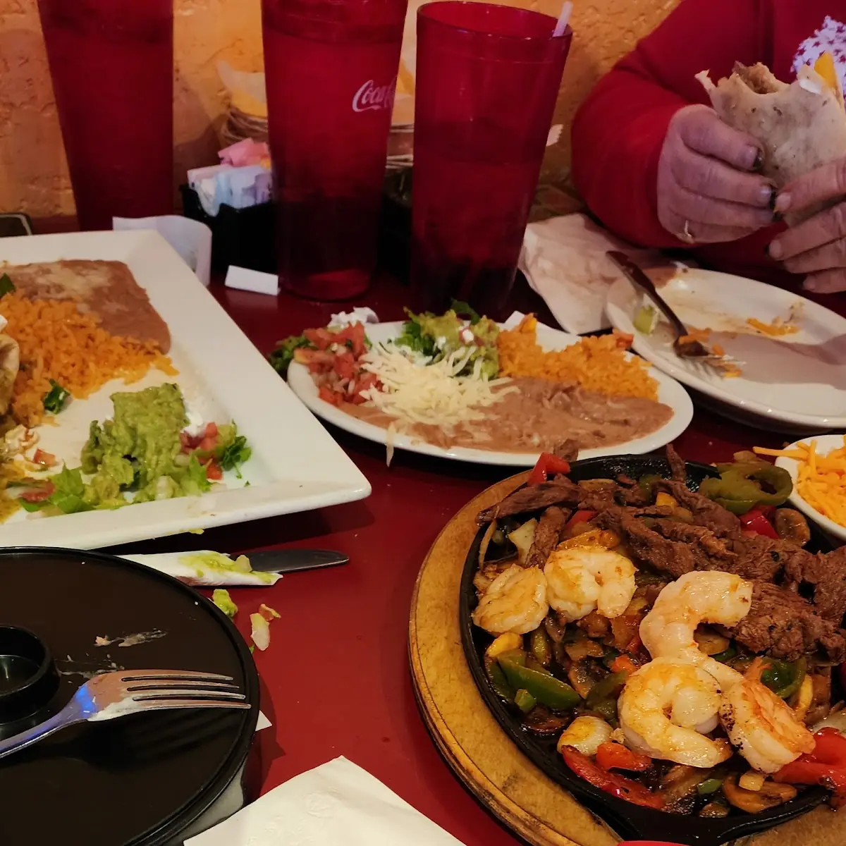 Beef and Shrimp Fajitas