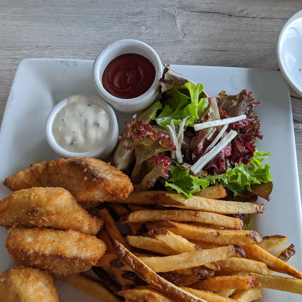 Fish and Chips with House Salad