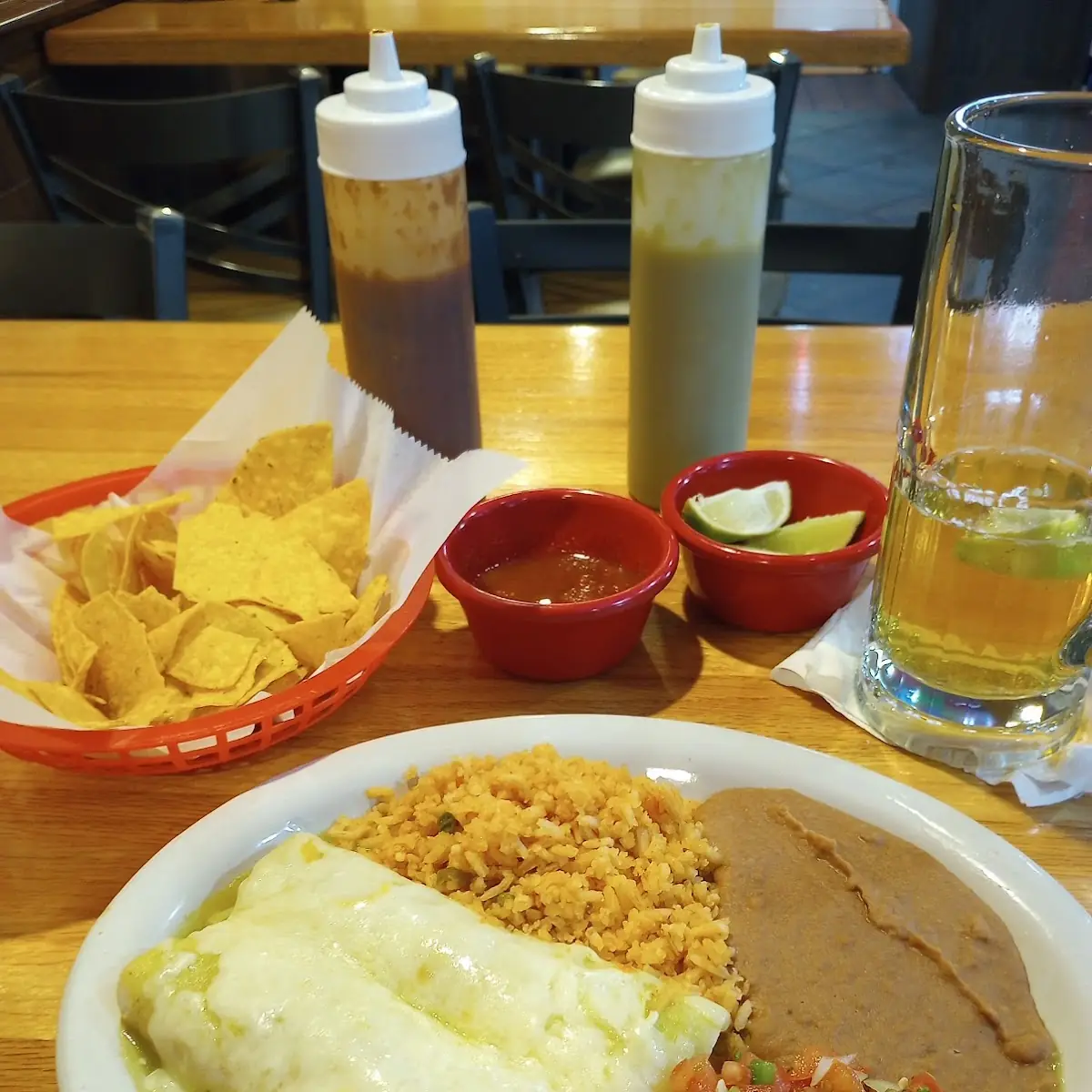 Green Chile Chicken Enchiladas