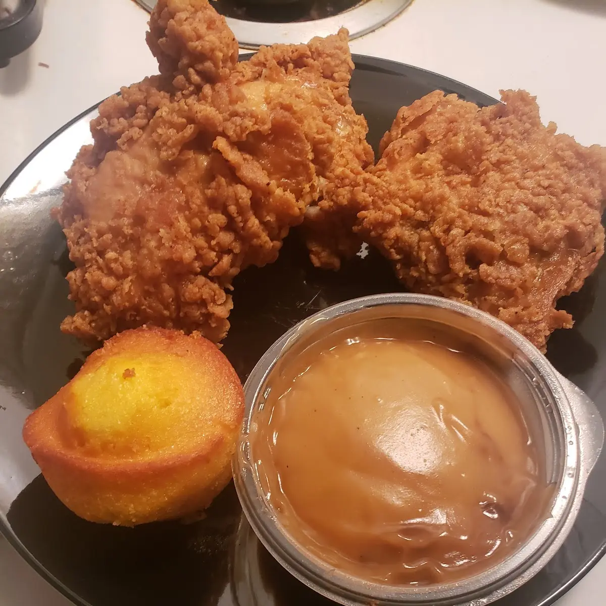 3pc Dark Fried Chicken Dinner
