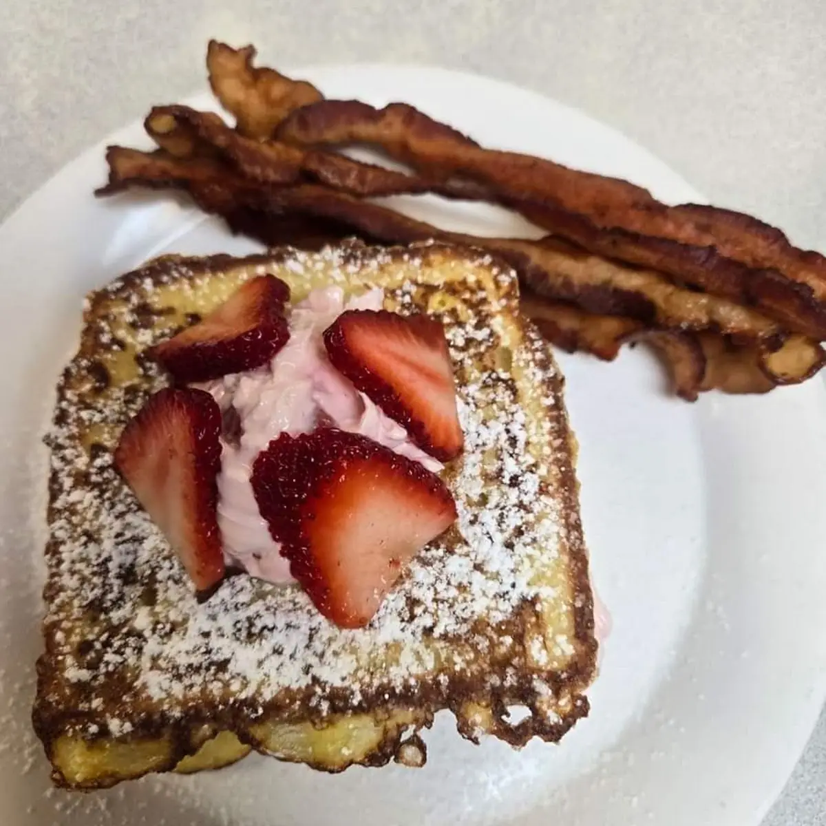 Strawberry Stuffed French Toast