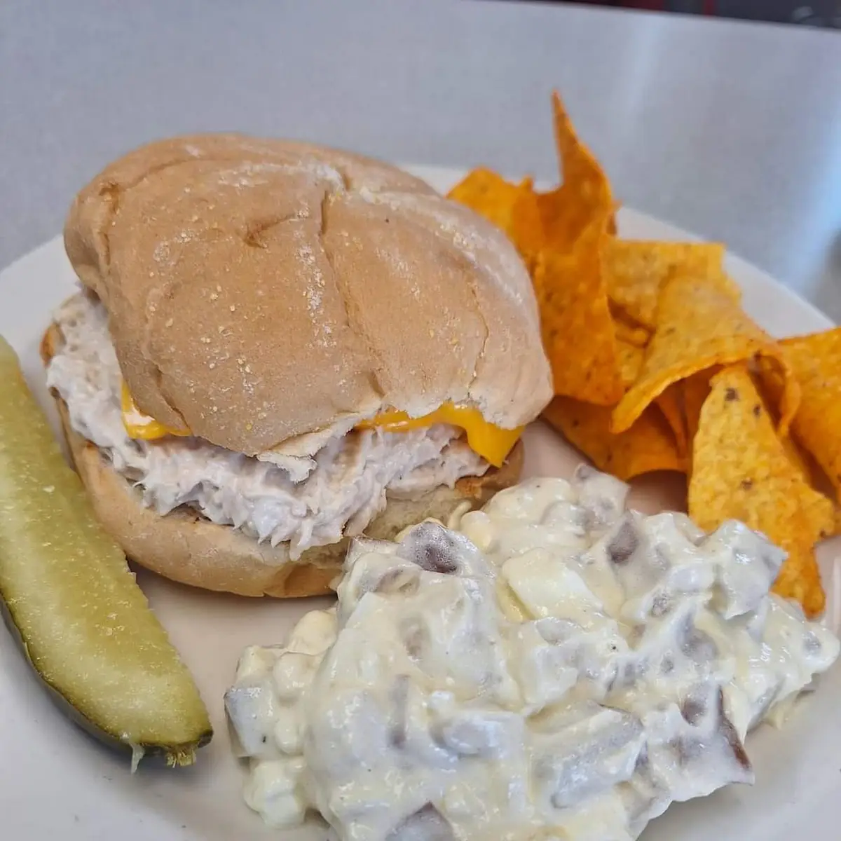 Tuna Salad Sandwich and Potato Salad