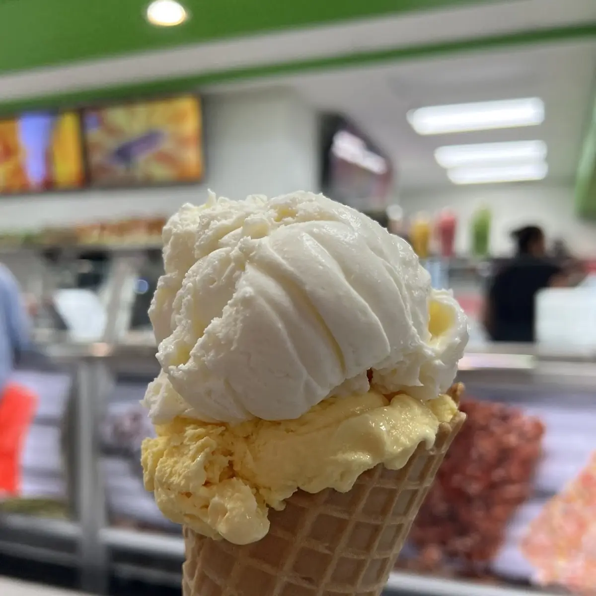 Ice Cream with Waffle Cone