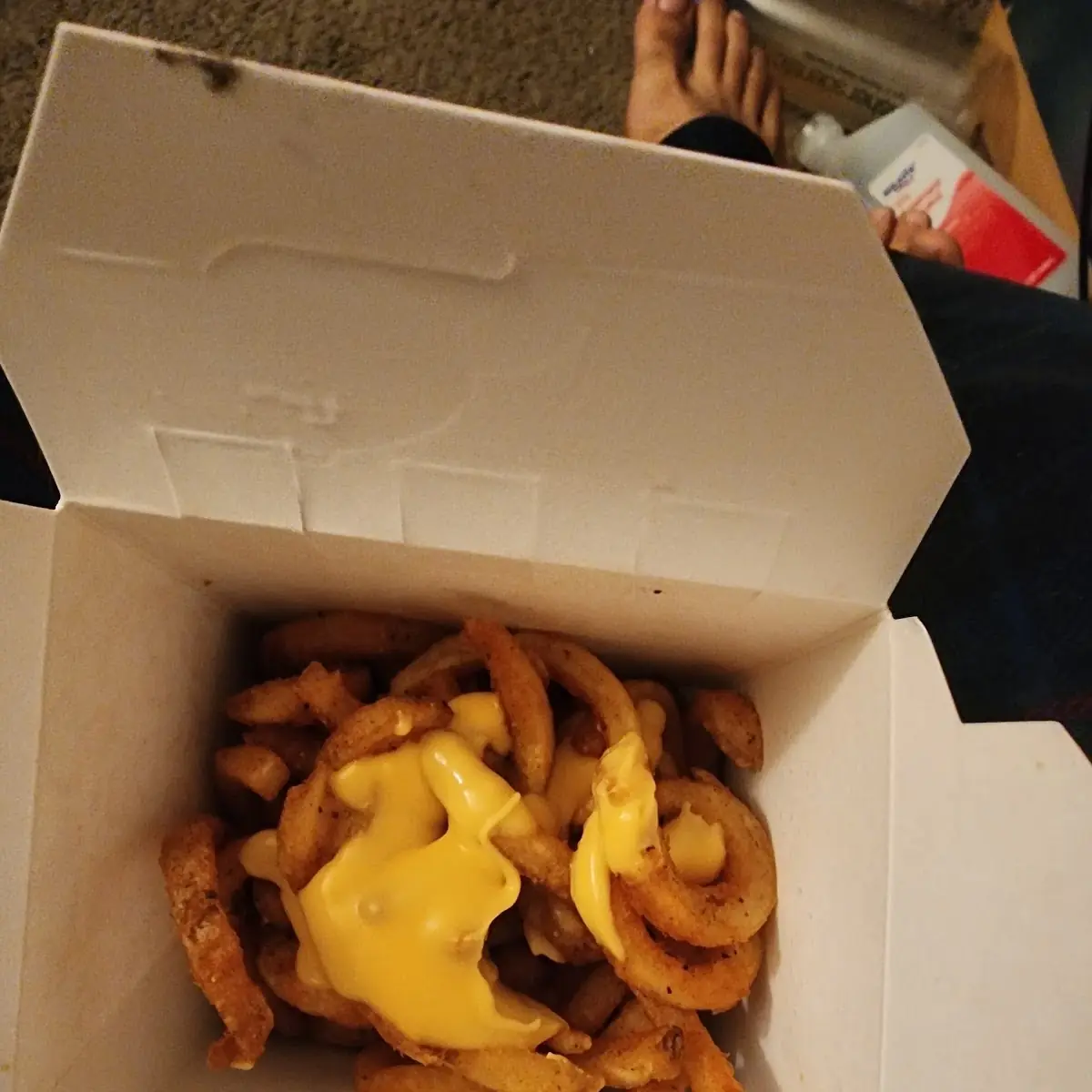Sriracha Curly Fry Burger