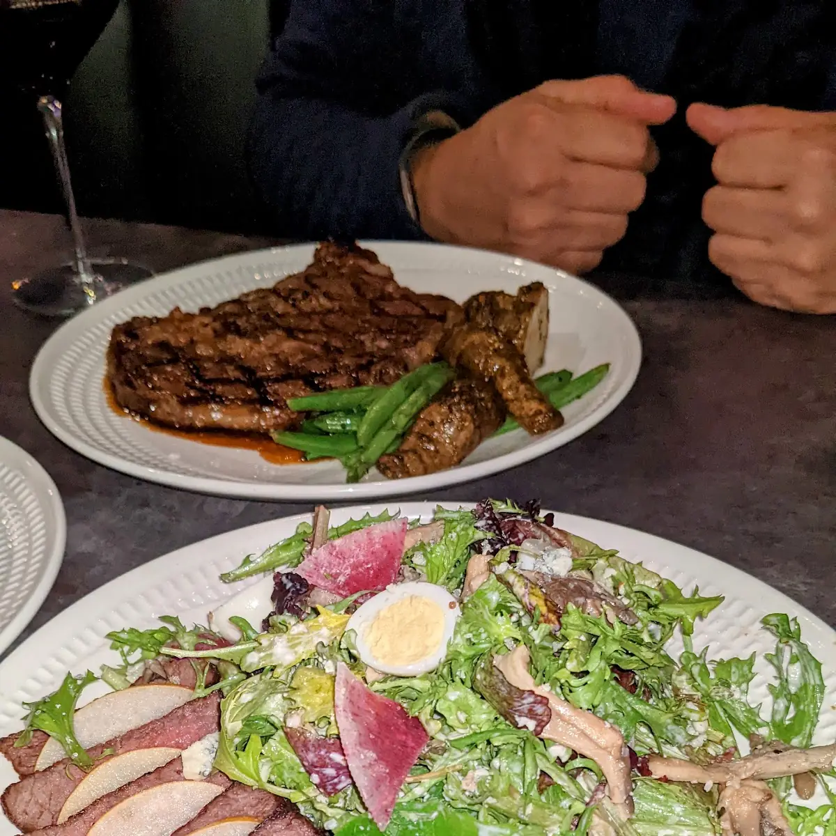 Steak Salad & Dry Aged Ribeye