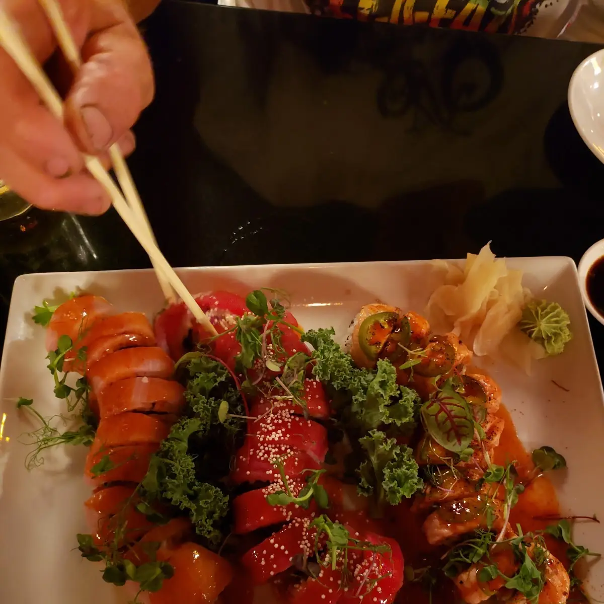Spicy Salmon Sashimi