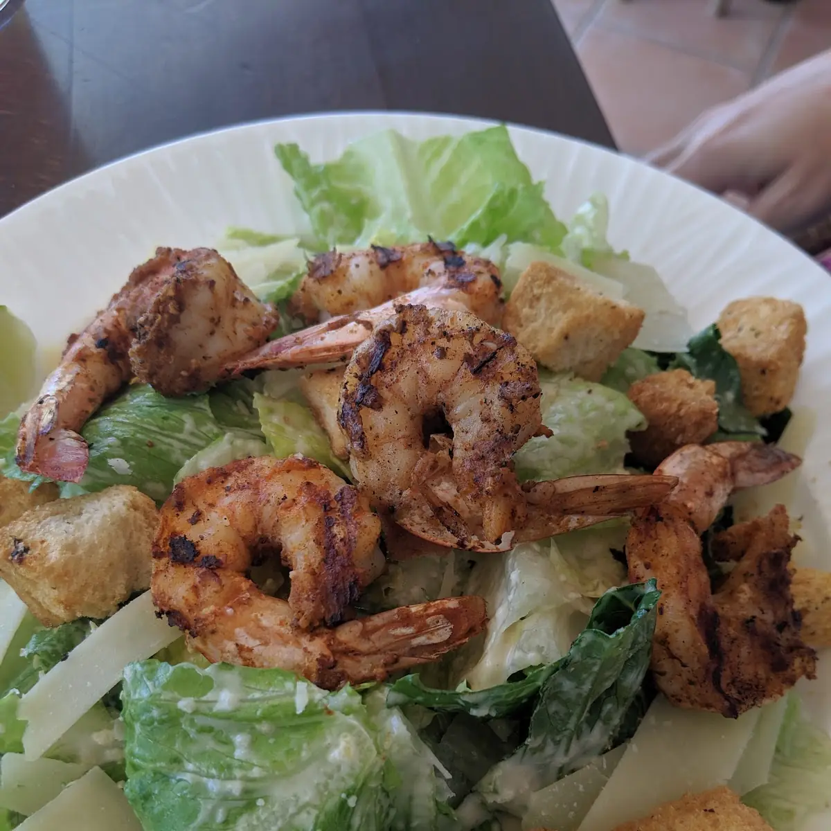 Caesar Salad with Shrimp