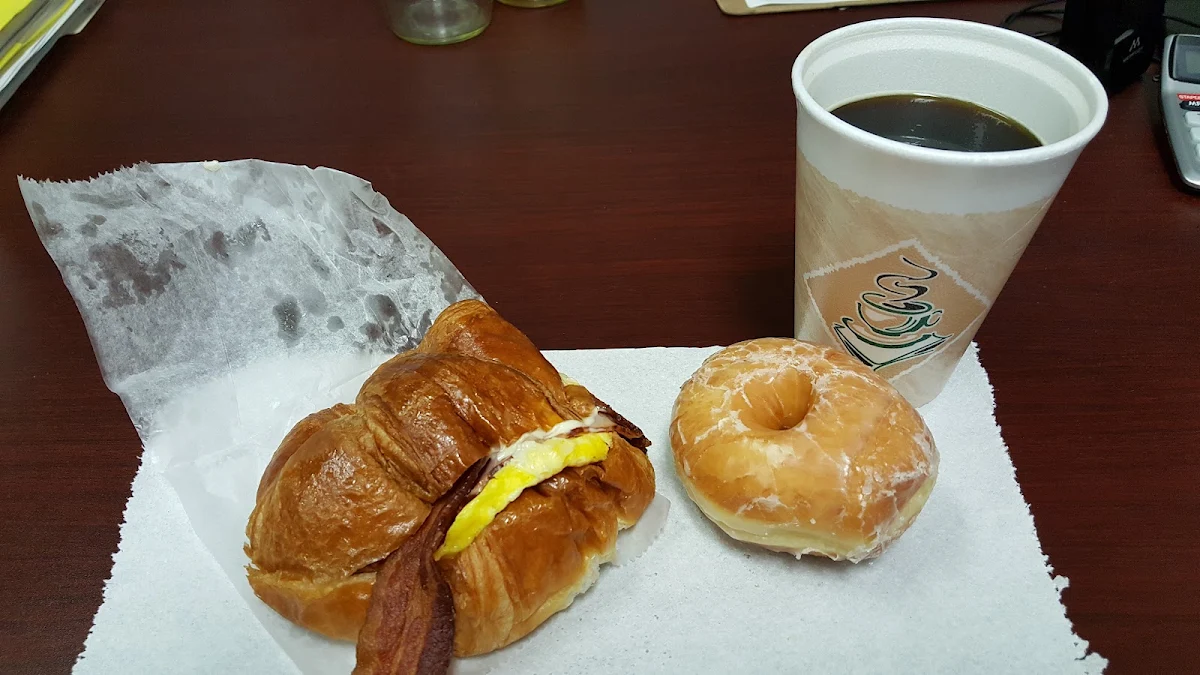 Breakfast Sandwich and Coffee