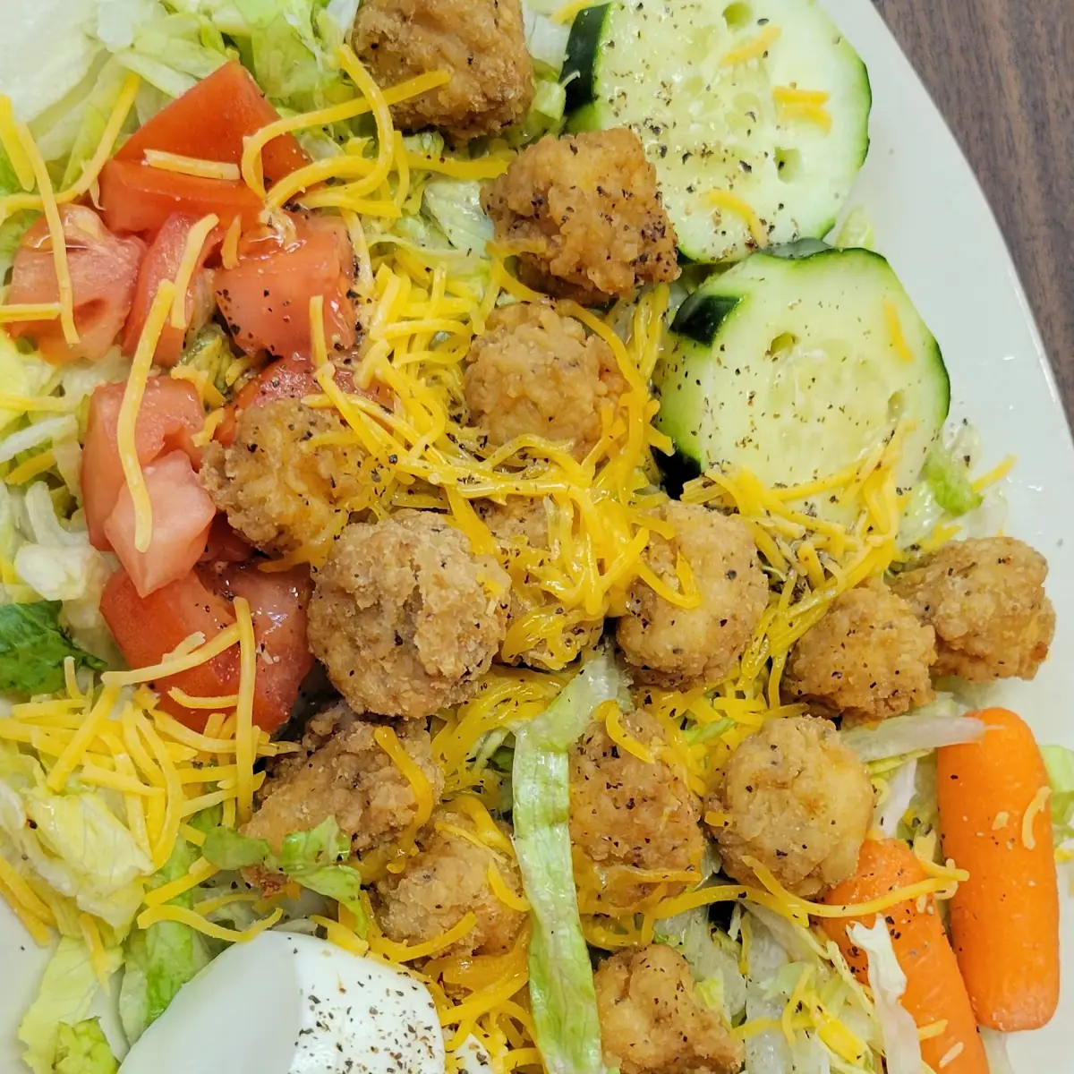 Garden Salad with Kids Chicken