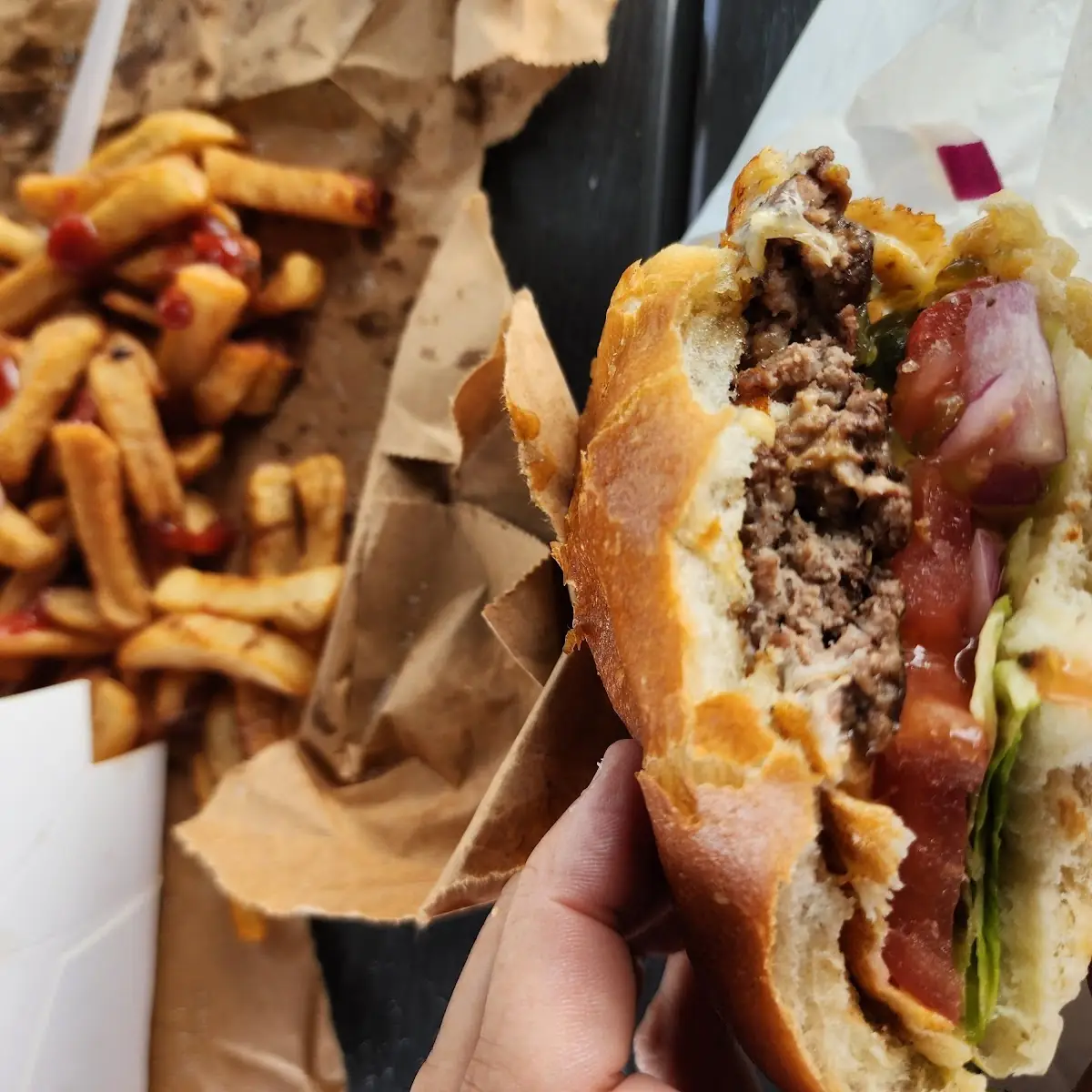 Bacon Cheeseburger & Fries