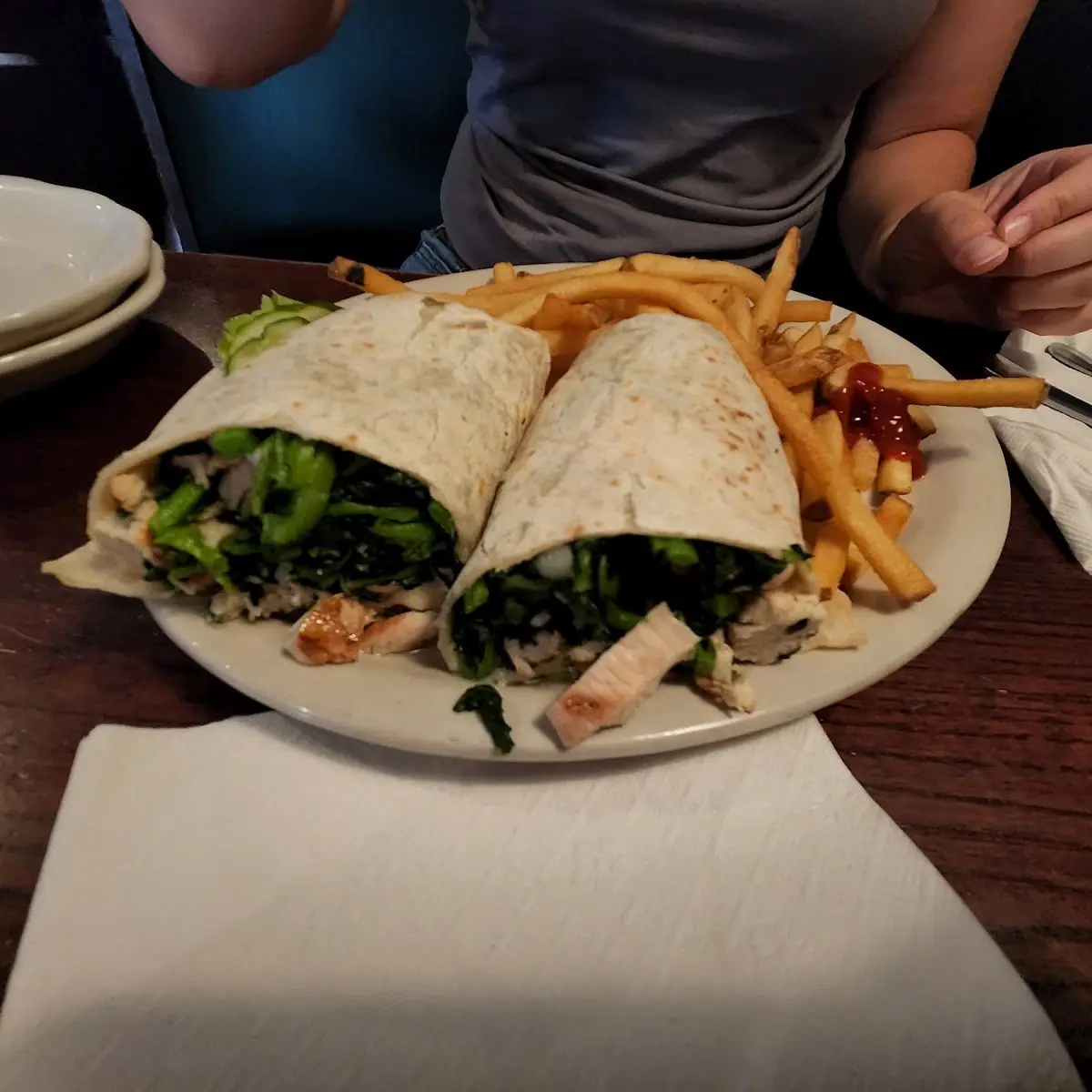 Chicken & Broccoli Rabe Wrap