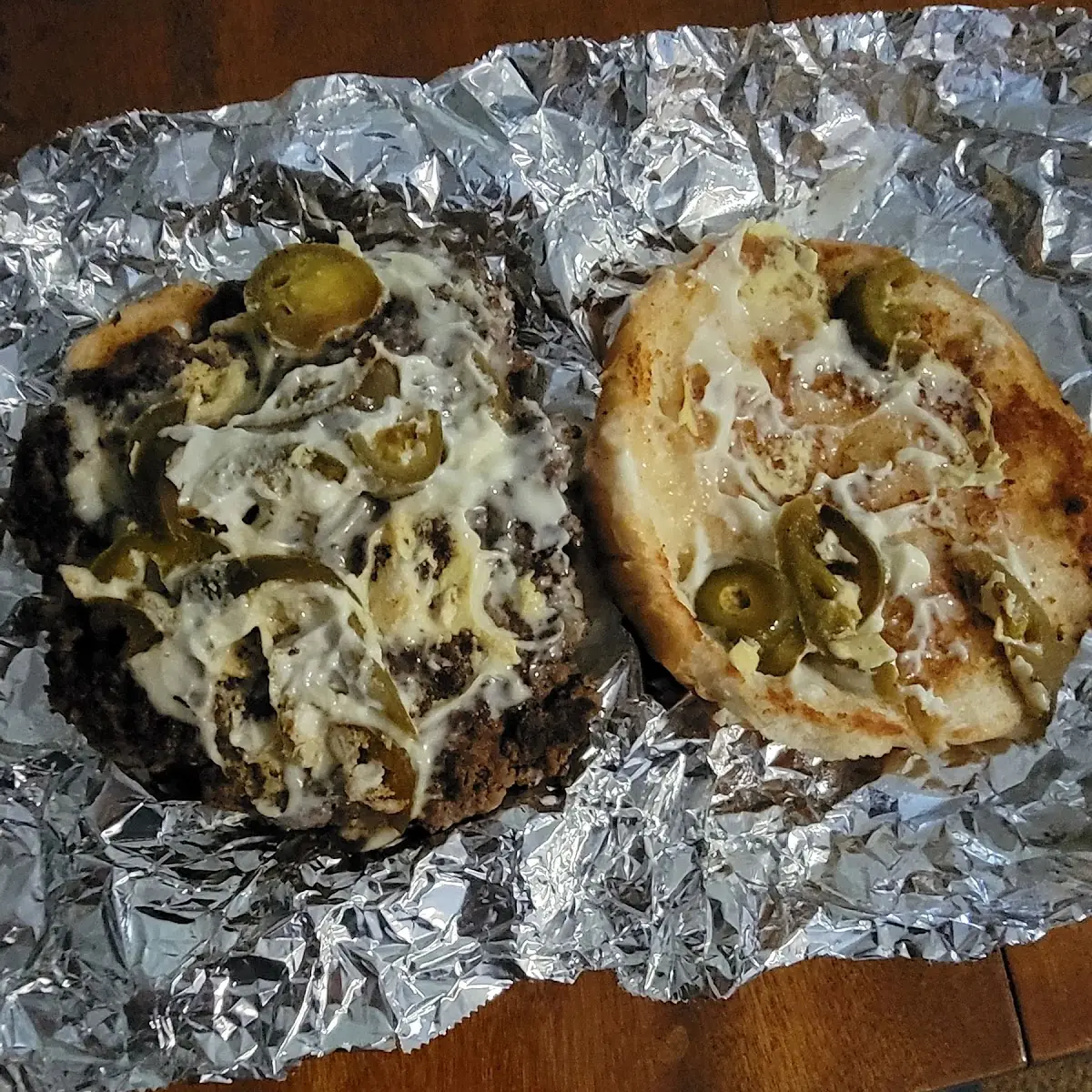 Jalapeño and Swiss Cheese Burger