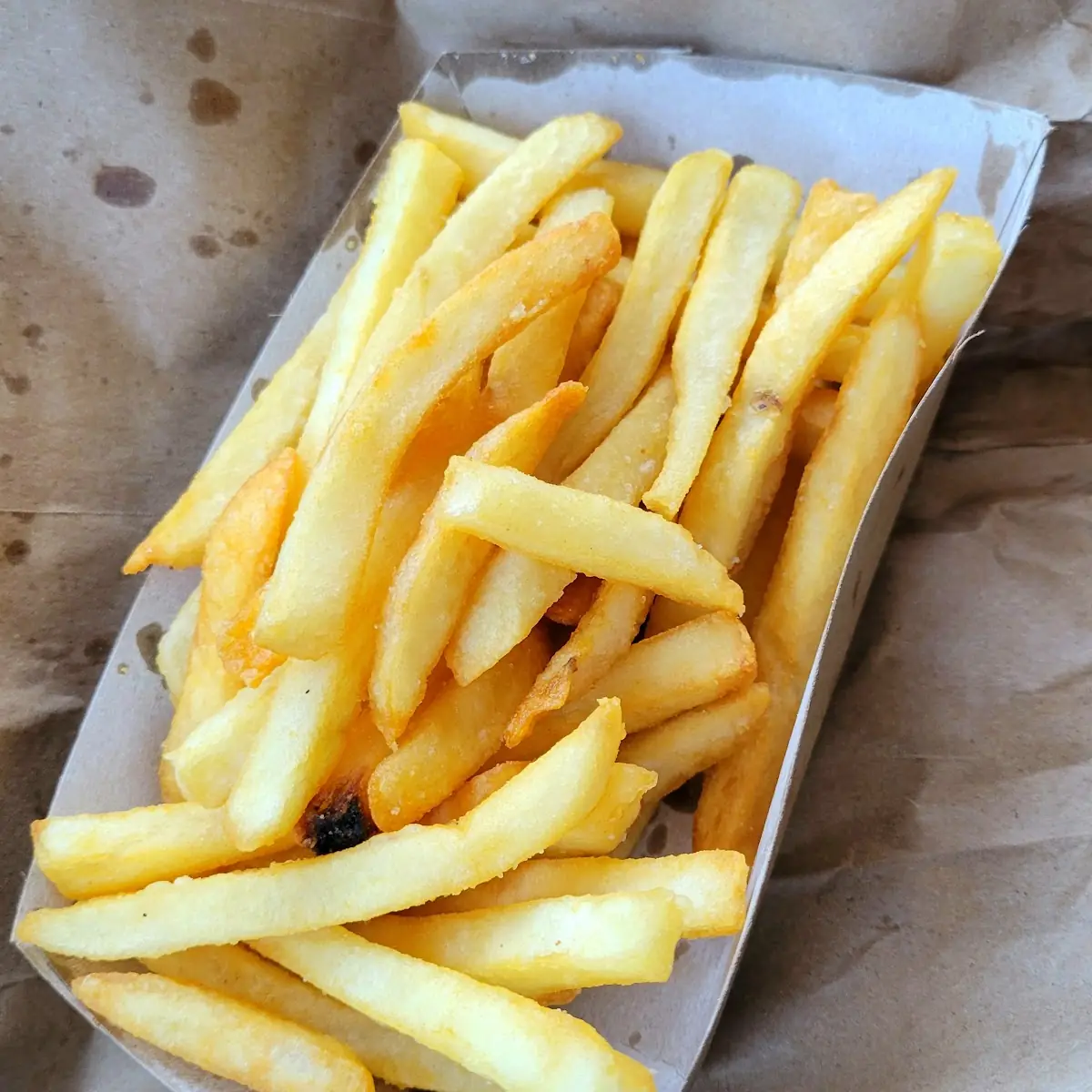 Double Cheese Burger Basket Fries