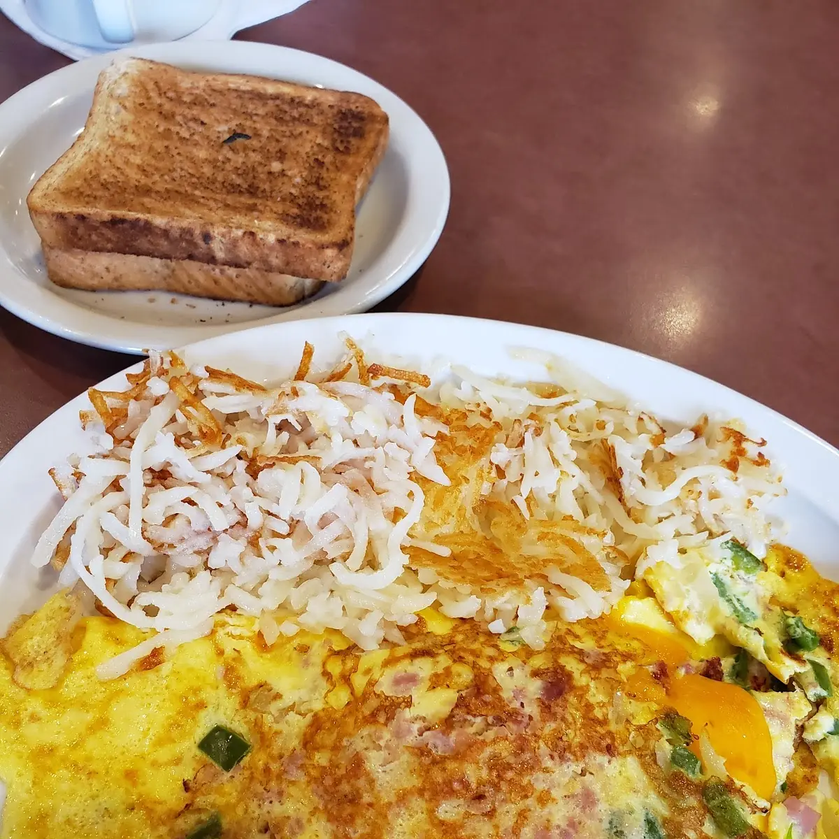 Denver Omelet and Hash Browns