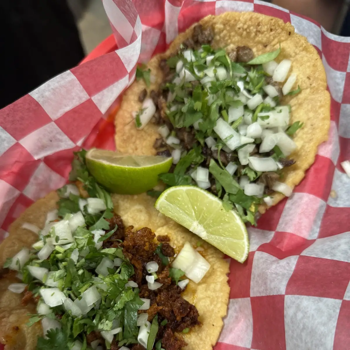 Carnitas Taco with Lime Wedge