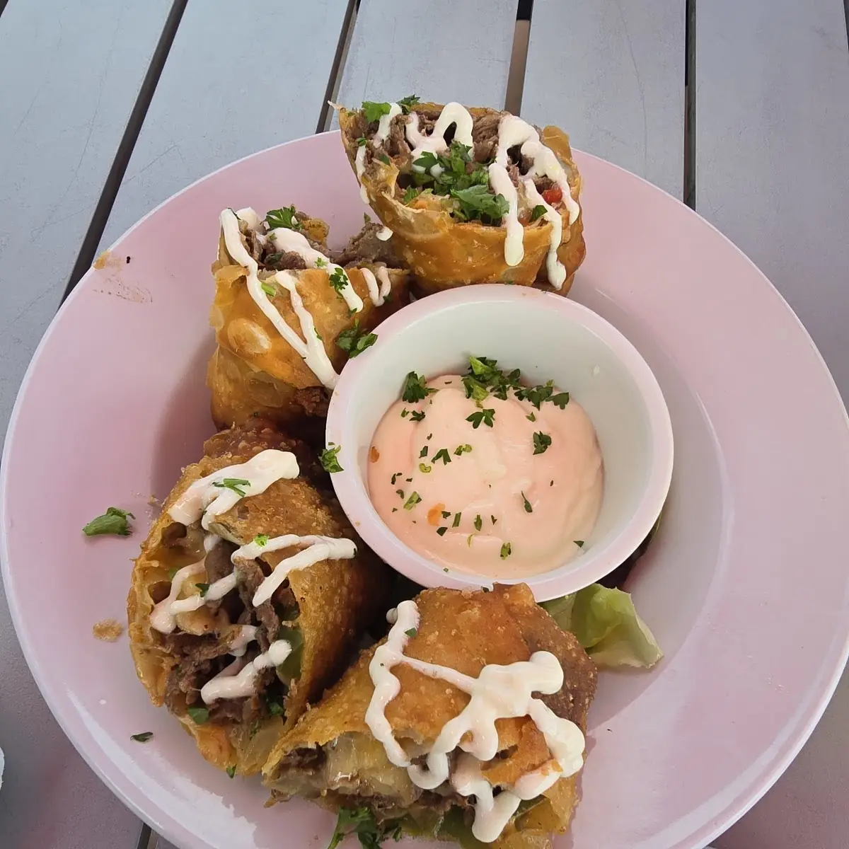 Steak & Cheese Spring Rolls