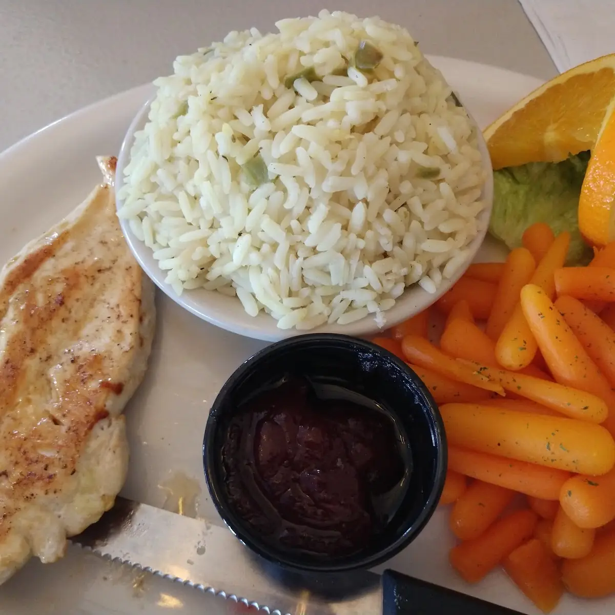 Senior Grilled Chicken Dinner