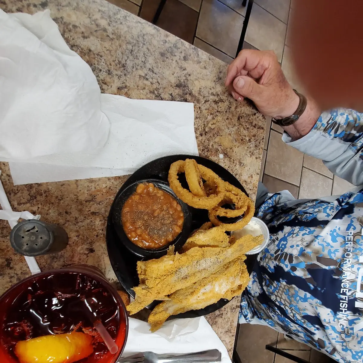 Pork Chop and Onion Rings