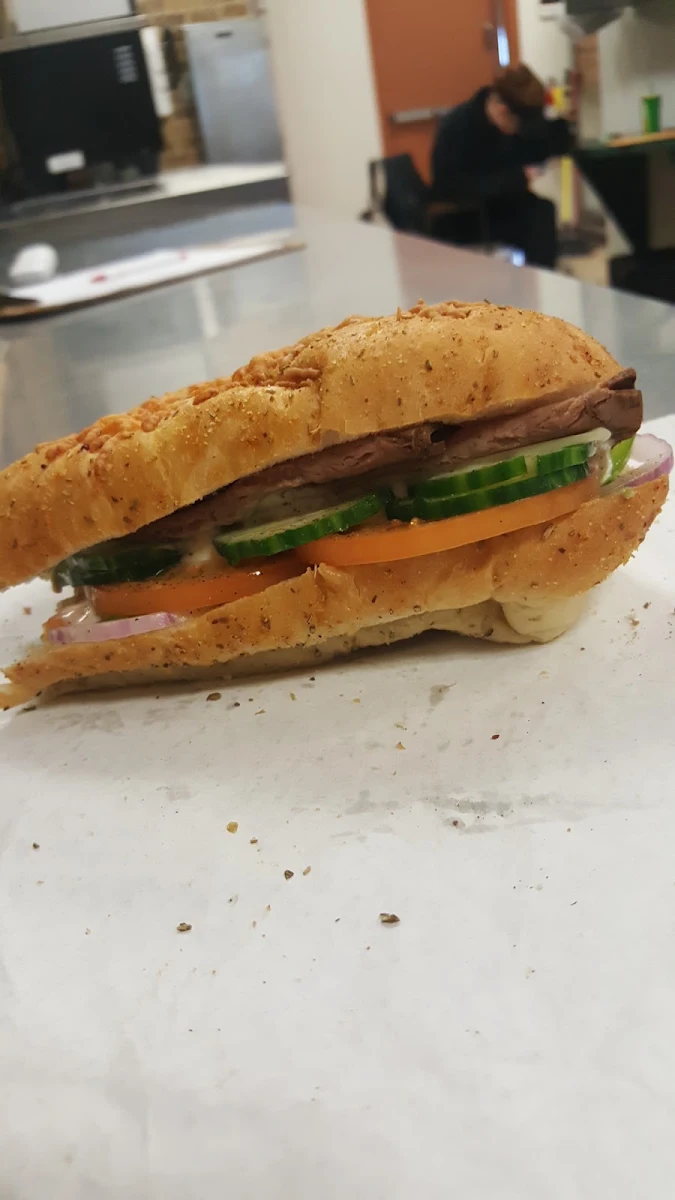 Roast Beef Sub with Guacamole, Subway