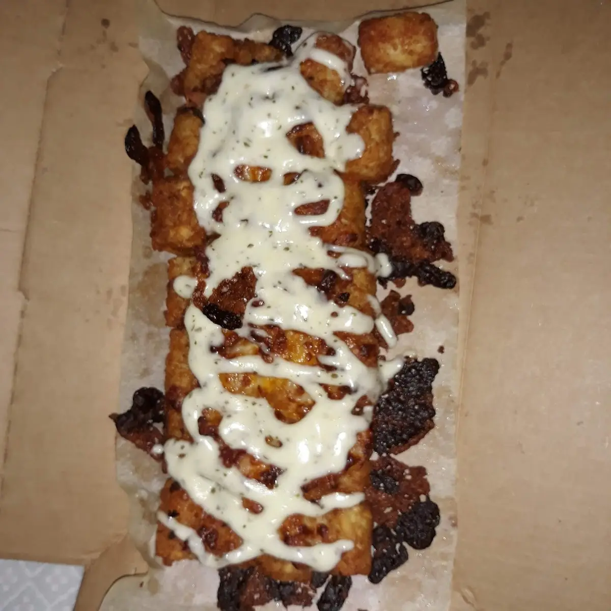 Domino's Burnt Loaded Tots