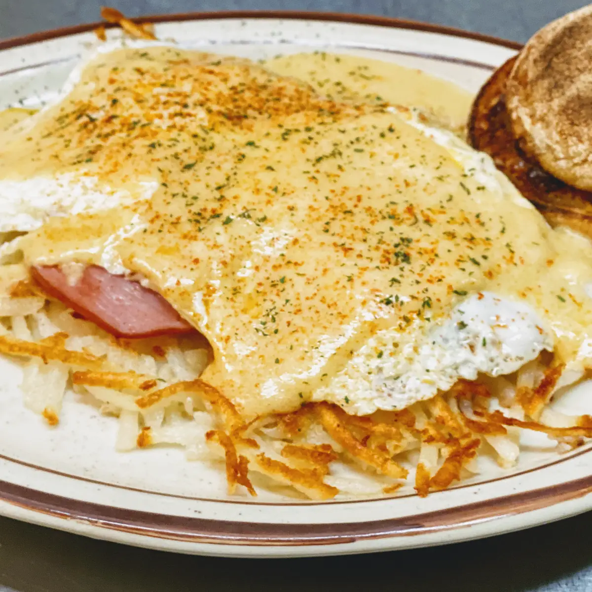 Two Fresh Eggs Hash Browns