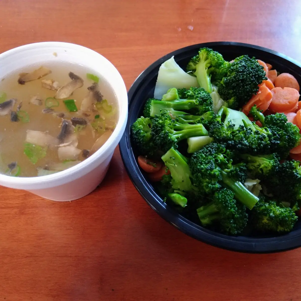 Miso Soup and Veggie Bowl