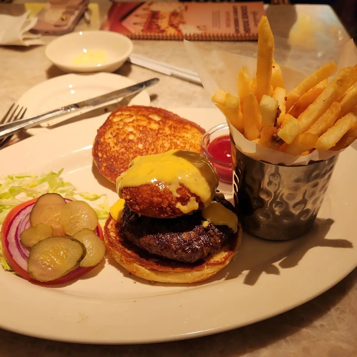 Macaroni and Cheese Burger